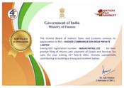Certificate of appreciation HCIPL Rajasthan