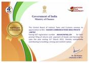 Certificate of appreciation HCIPL Telangana